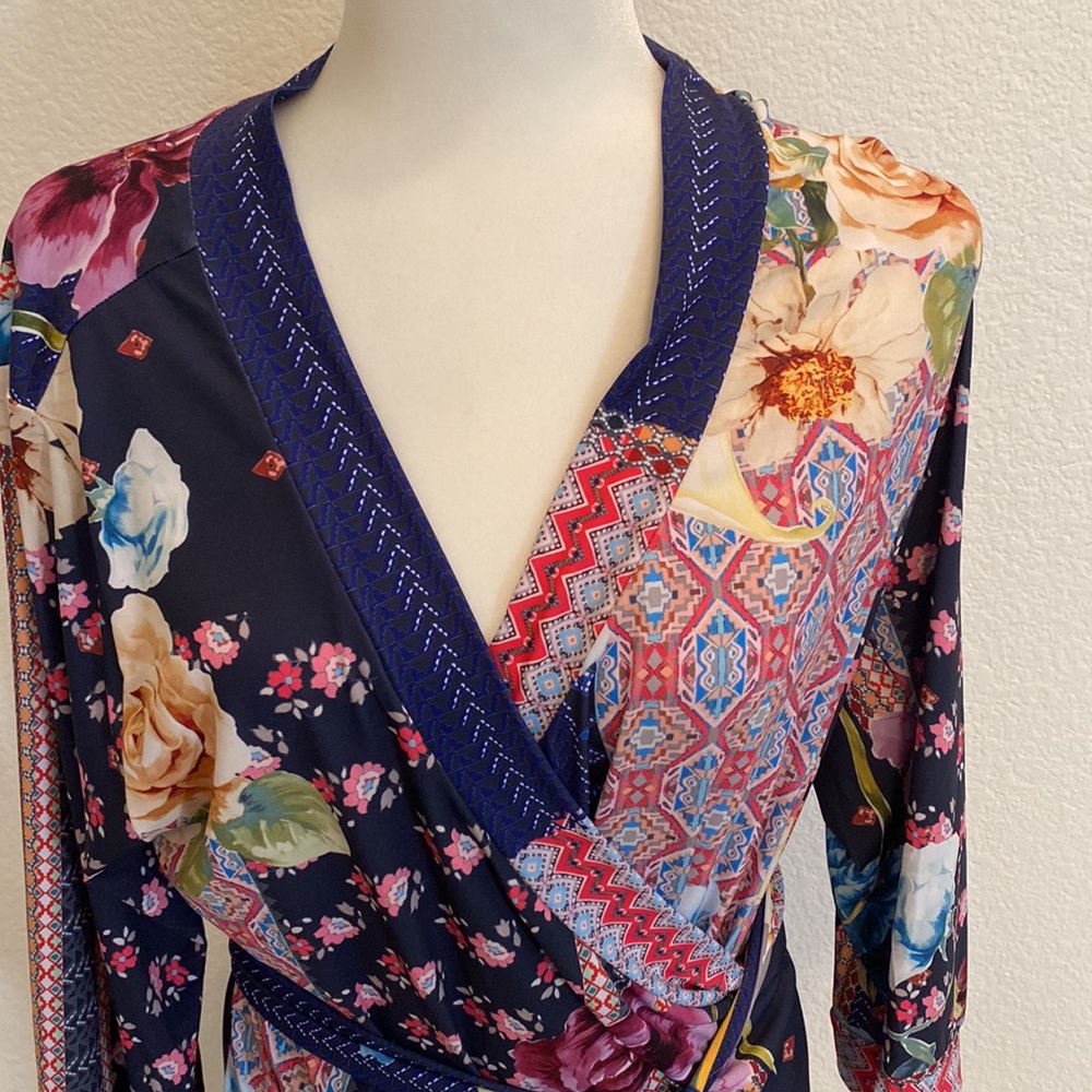 Johnny Was wrap dress - Picture 2 of 7